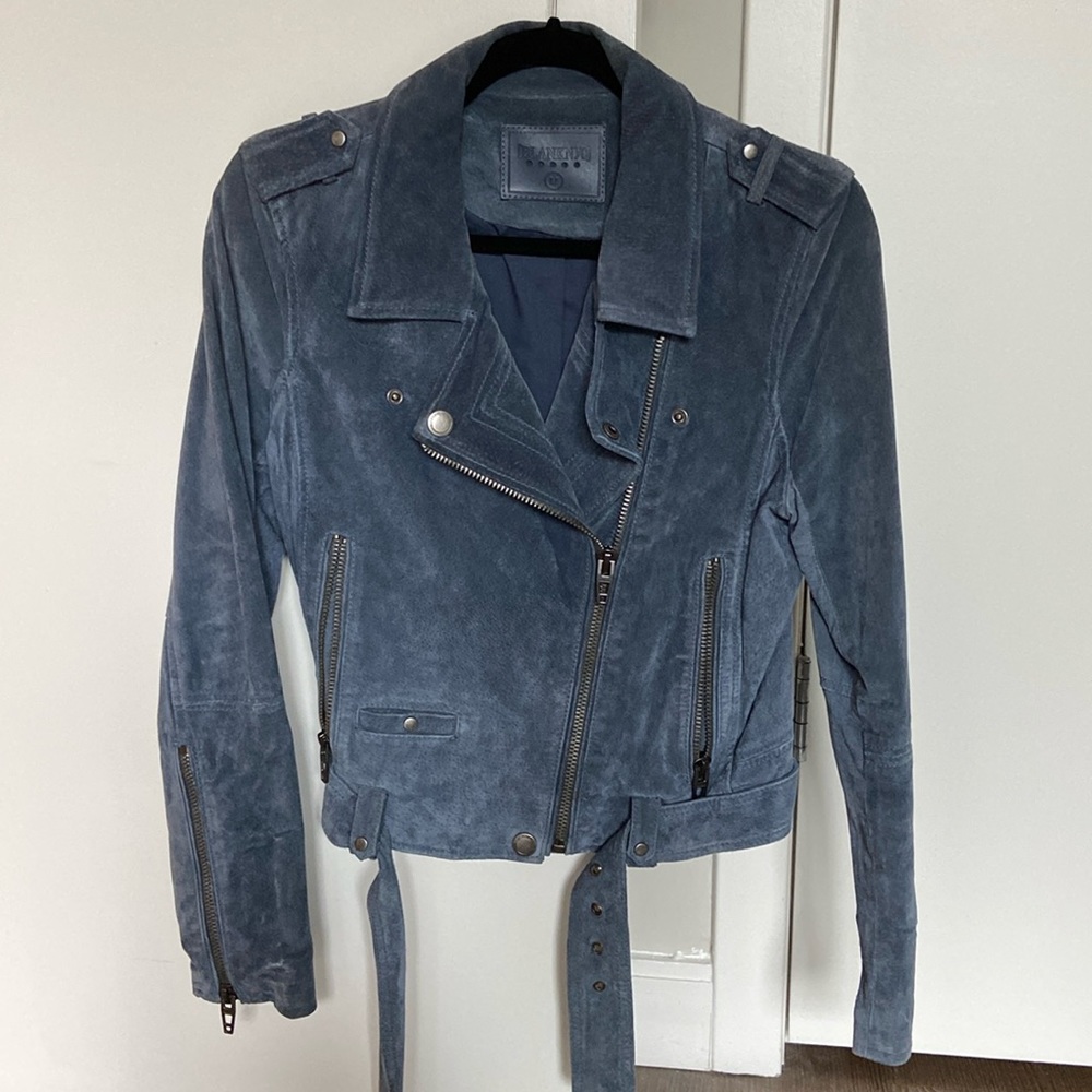 M | BLANKNYC Suede Moto Jacket